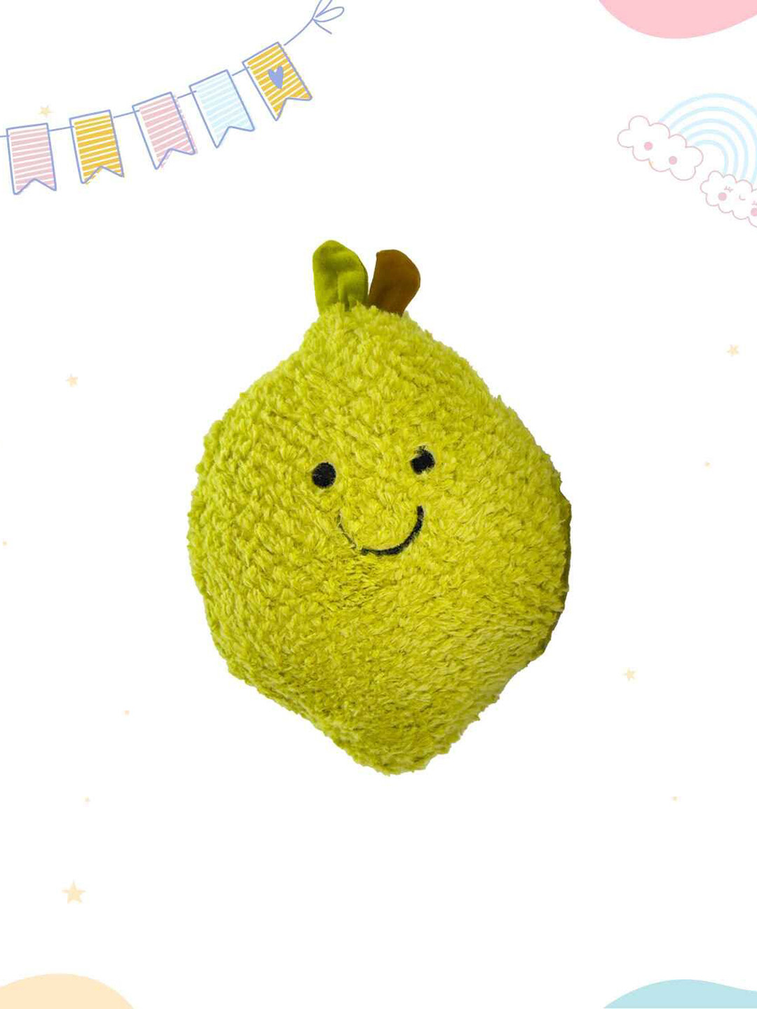 LITTLE GINNIE Kids Pure Cotton Soft & Cushy Pears Soft Toy