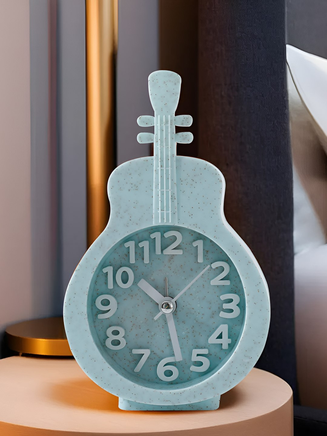 The Better Home Green Plastic Quirky Battery Analogue Alarm Clock