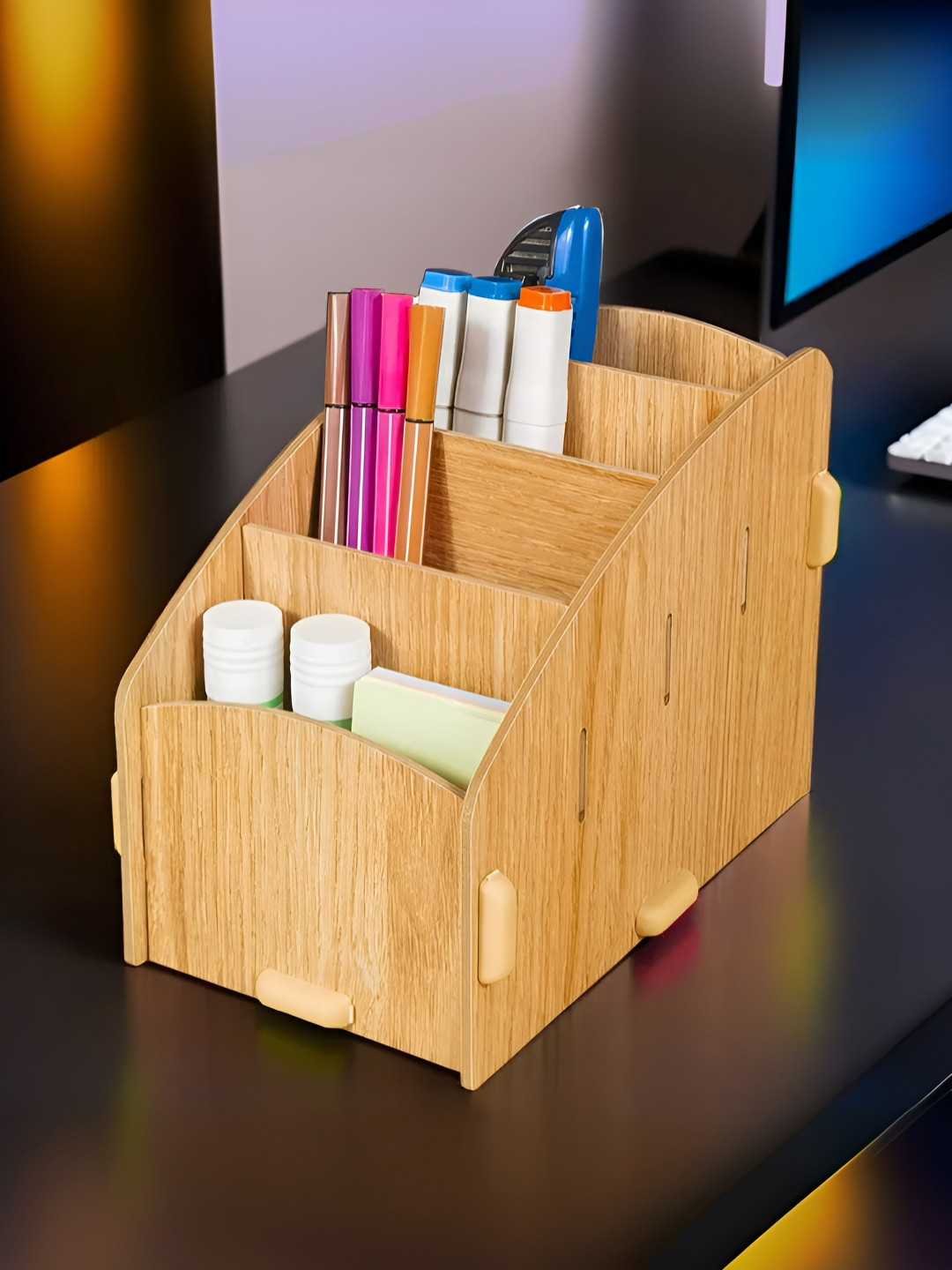 UMAI Brown Wooden Separator Organisers