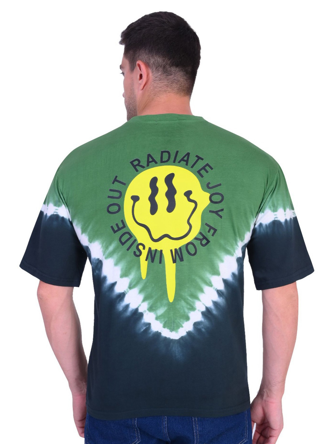 London Hills Men Tie and Dye Oversized T-shirt