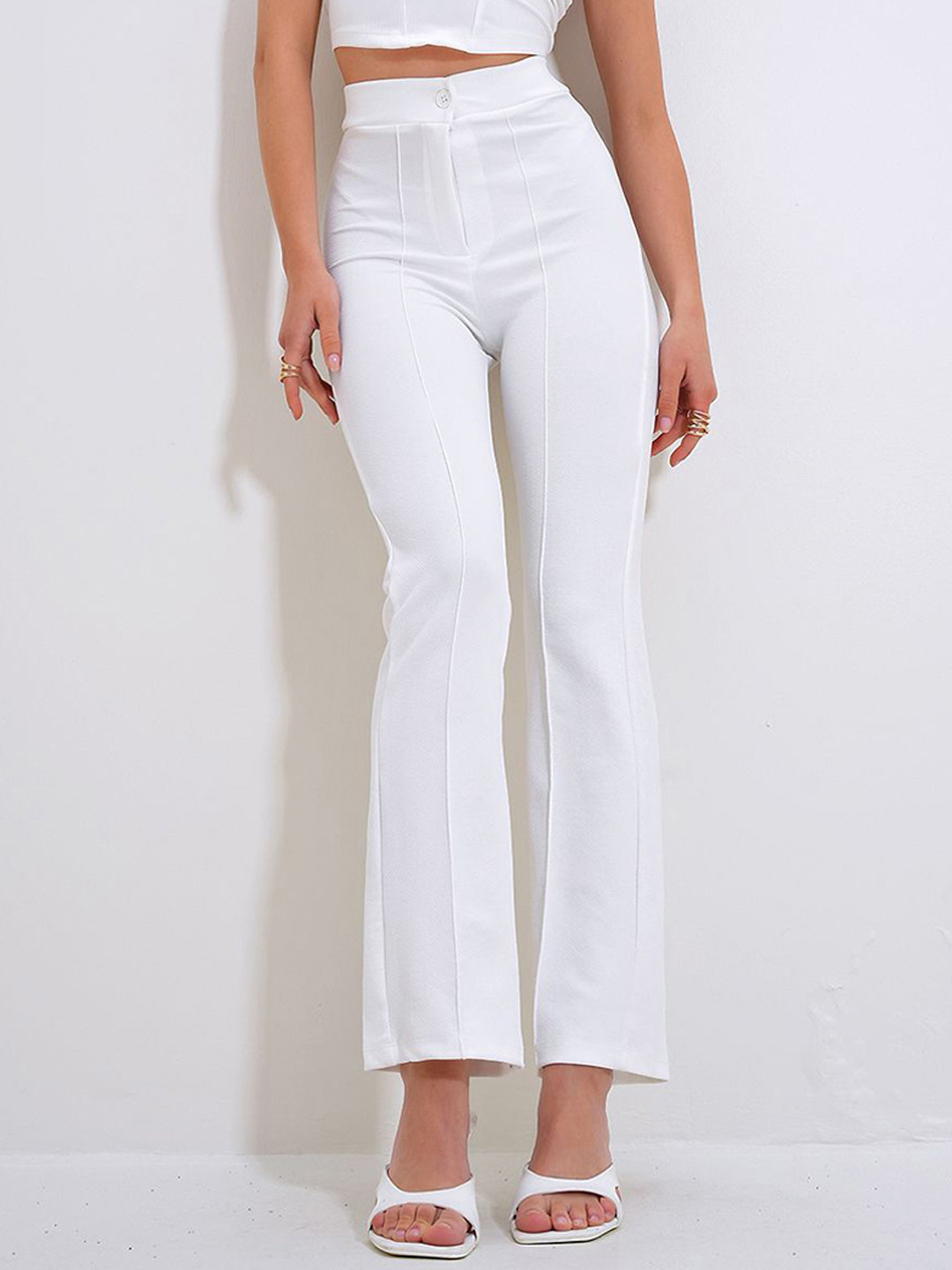 Trend Alacati stili Women High-Rise Bootcut Trousers