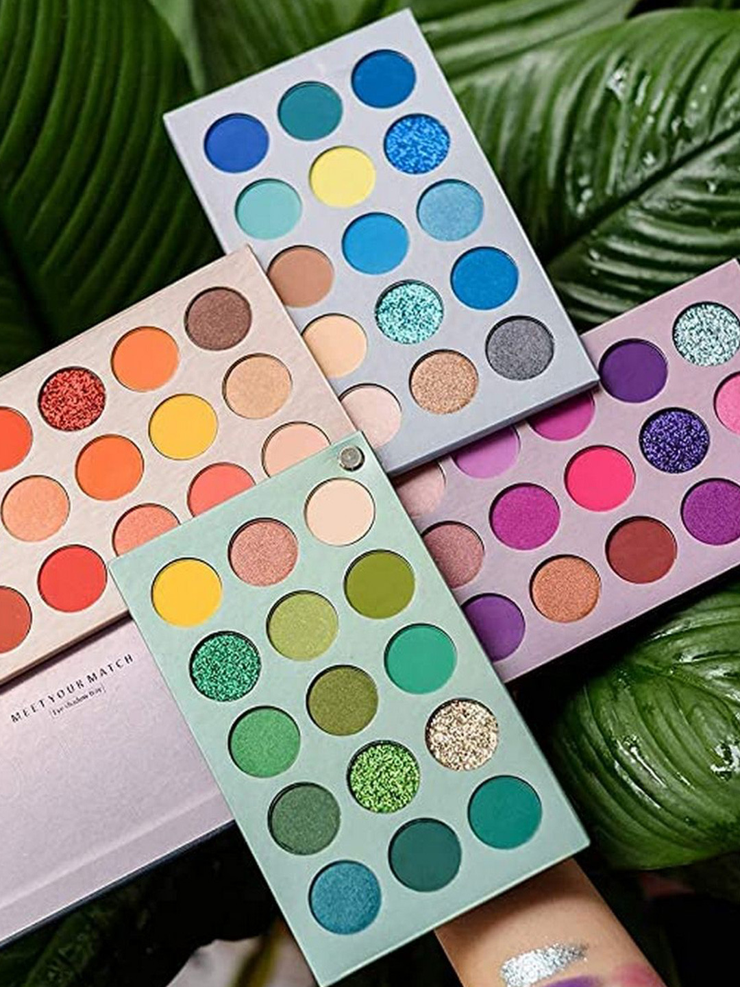 YELGO 60 Multicolor Color Shades Highlighters Eye Shadow Palette- 1Gm Each