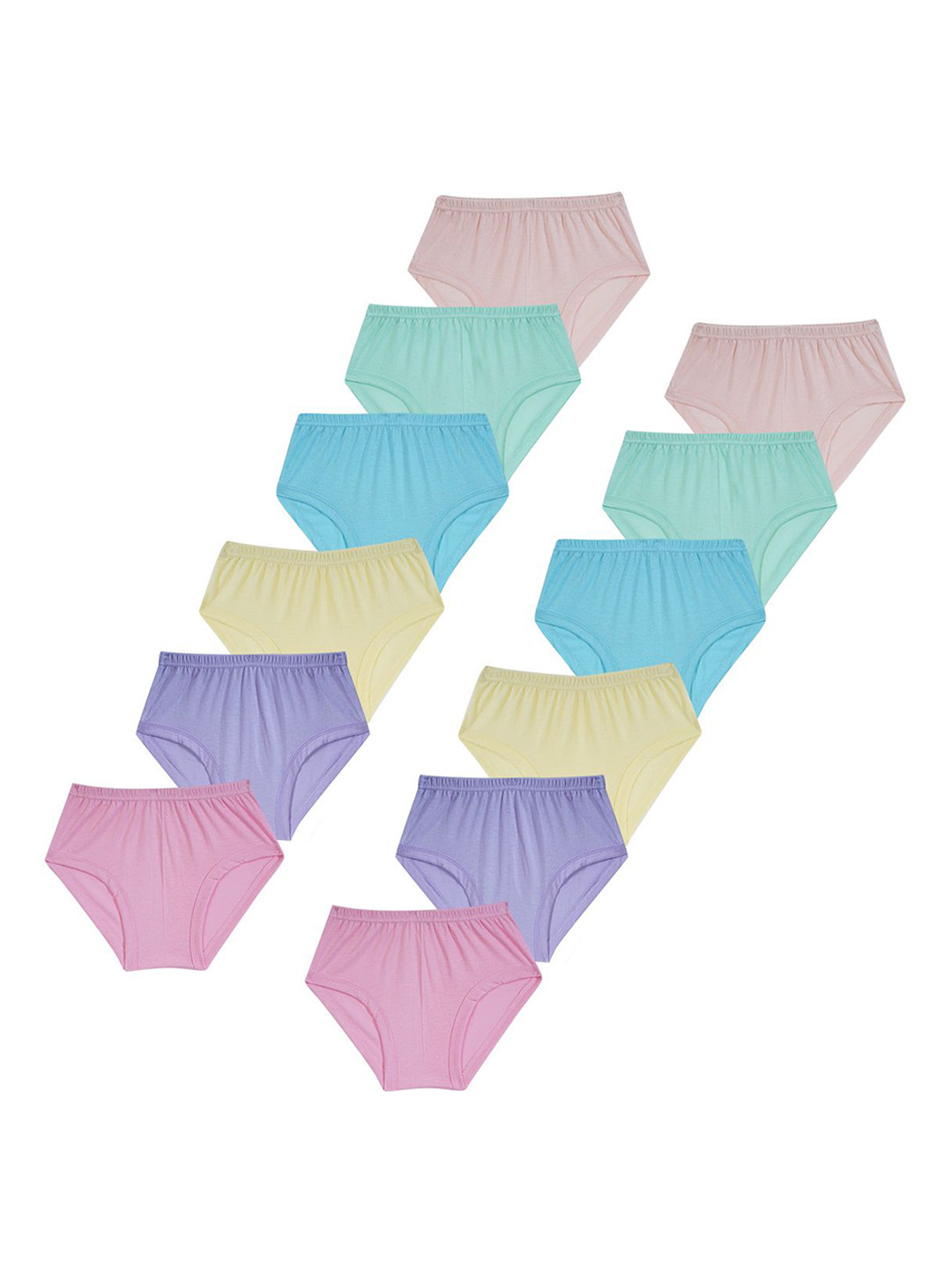 YELLOWDELIGHT Boys 12Pcs Cotton Basic  Briefs- YD 651 Rathi Rose Kids Boys Brief 6-12m-12p