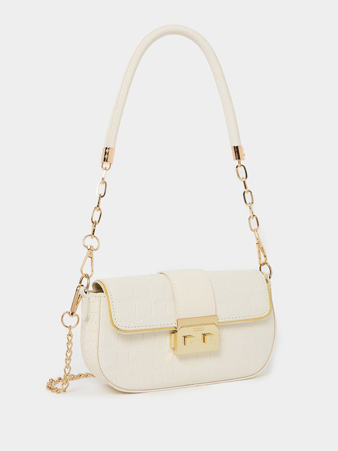Women Buckle Detail Shoulder Bag