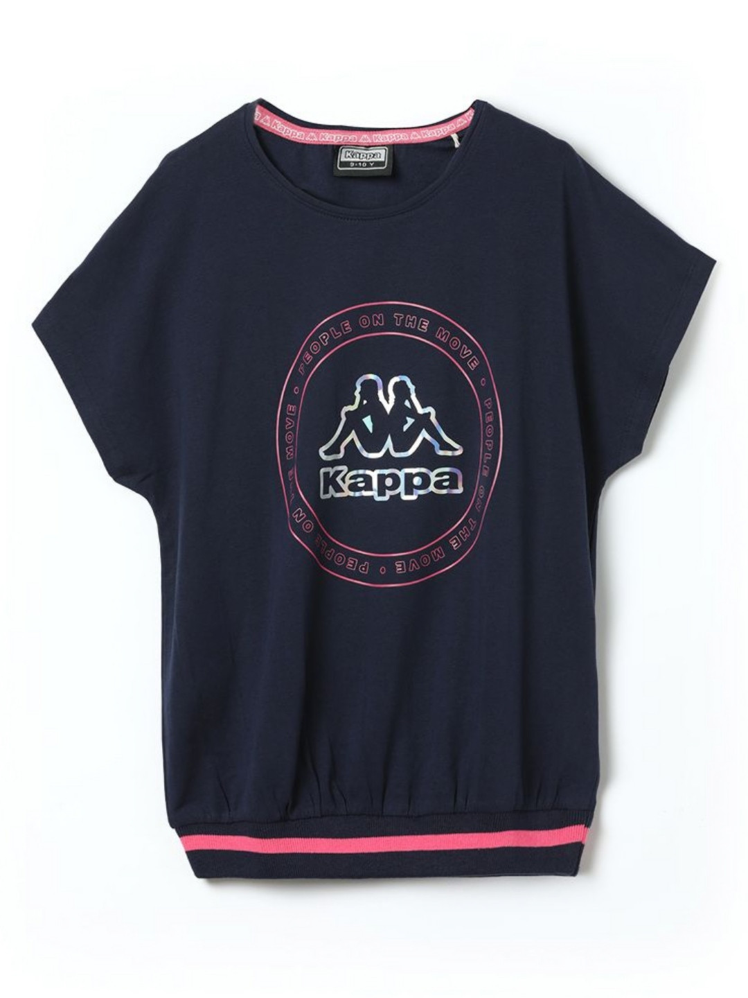 Kappa Girls Graphic Printed Round Neck Cotton T-Shirt