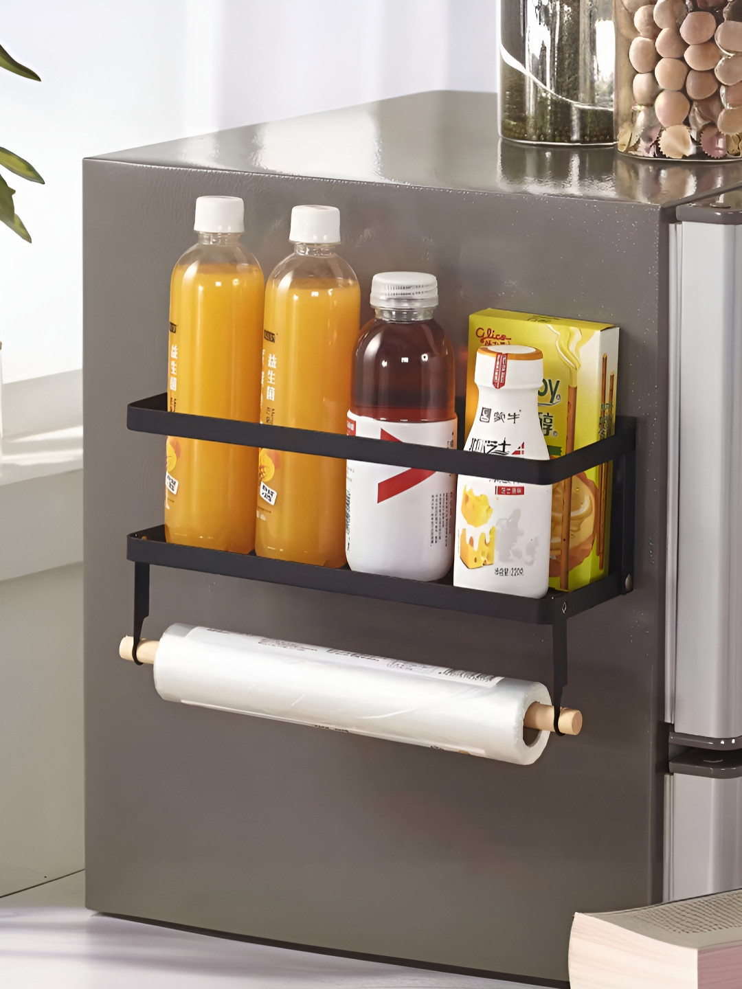 UMAI Black Magnetic Refrigerator Multi-Utility Organizer