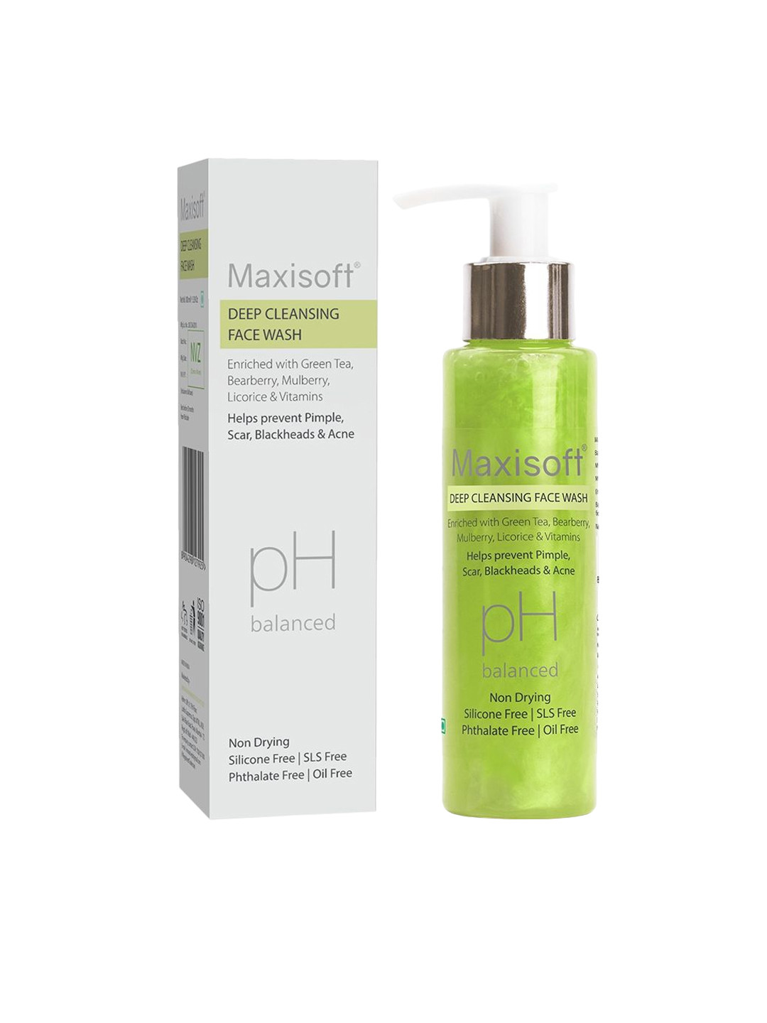 Maxisoft Unisex Deep Cleansing Face Wash With Green Tea - 100ml