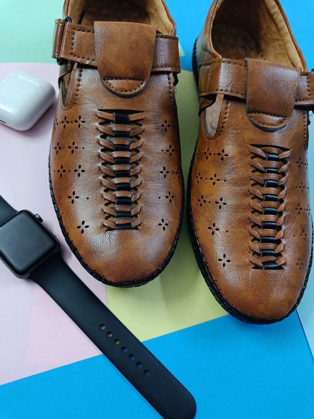 DESI COLOUR Perforated Men Slip-On Sneakers