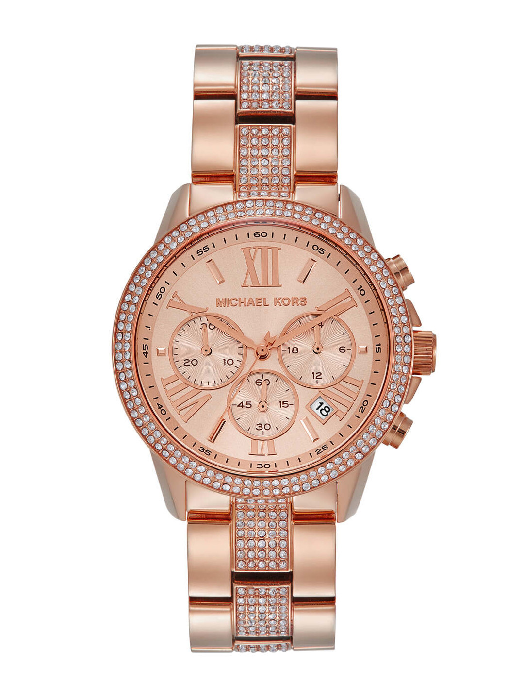 Michael Kors Women Dial & Stainless Steel Straps Analogue Multi Function Watch MK7505I