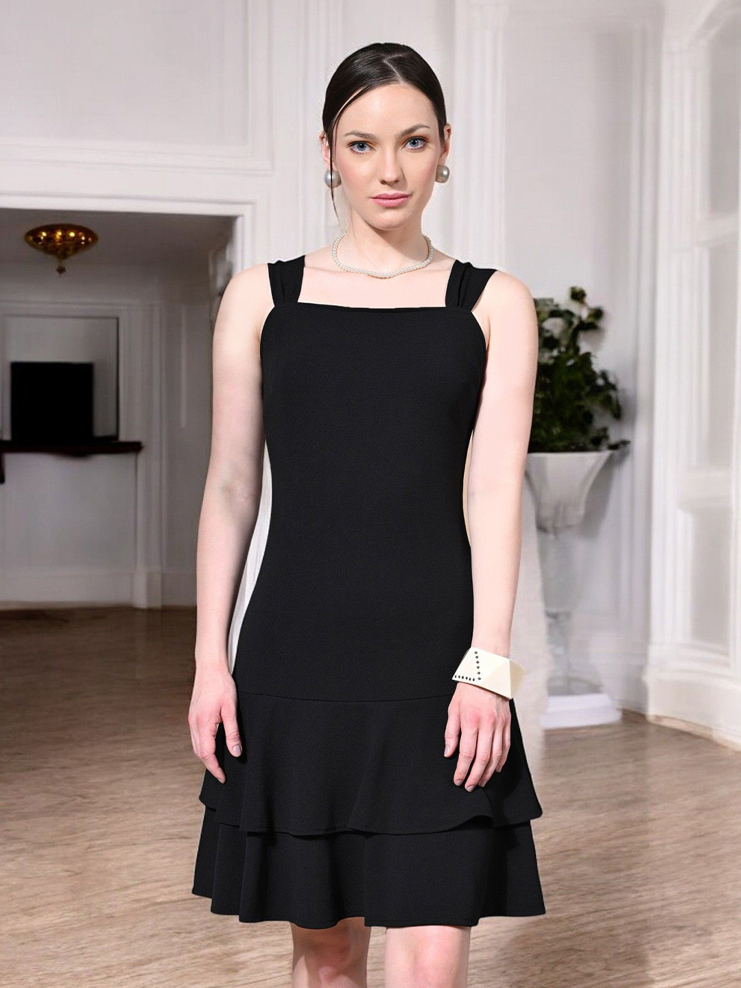 BAESD Women Solid A-Line Dress