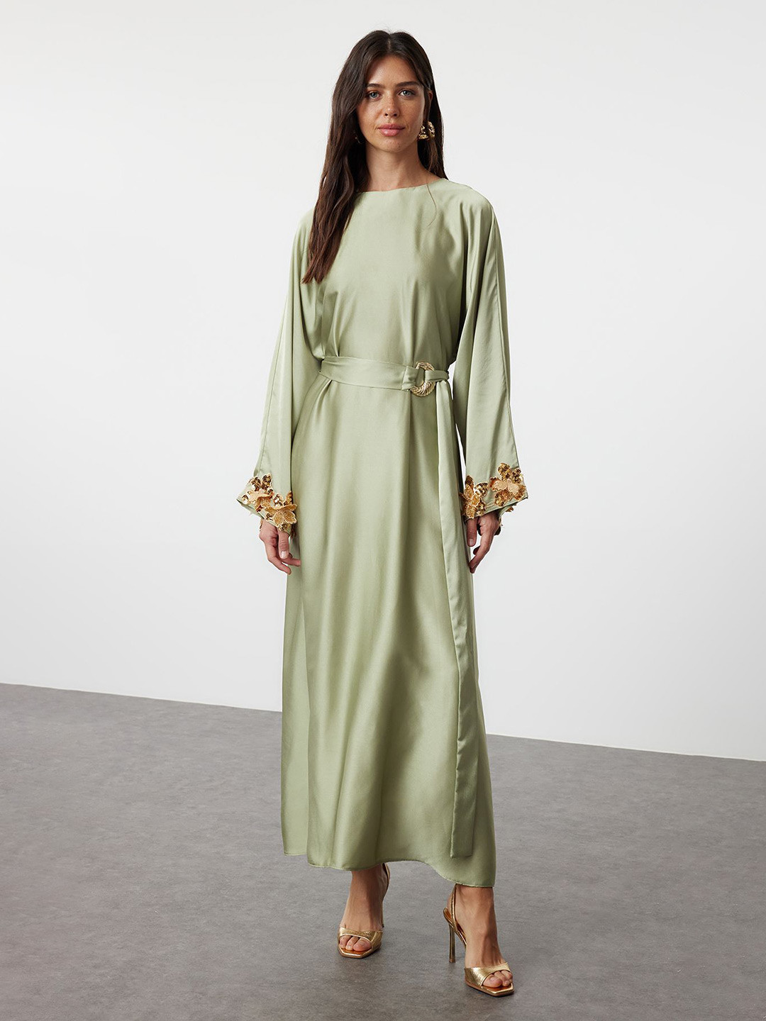 Trendyol Batwing Sleeve Maxi Dress