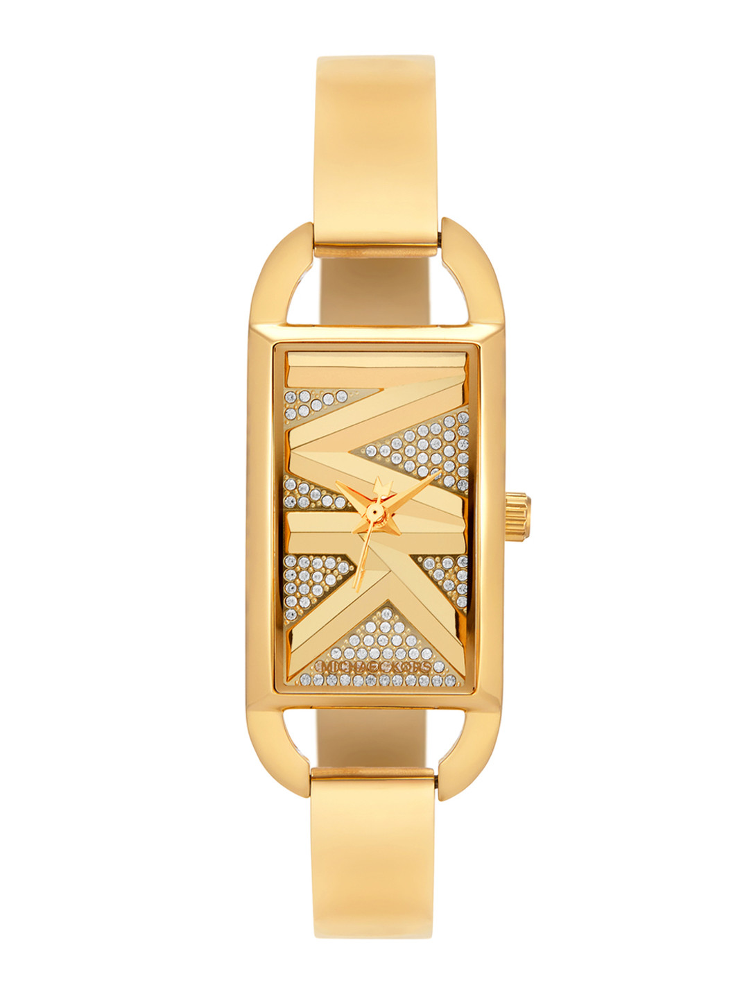 Michael Kors Women Empire Embellished Dial & Stainless Steel Straps Analogue Watch MK4840I