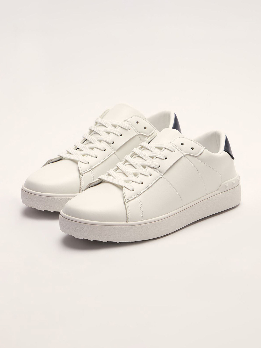 THE BEAR HOUSE Men Low-Top Lace-Up Round Toe Casual Sneakers