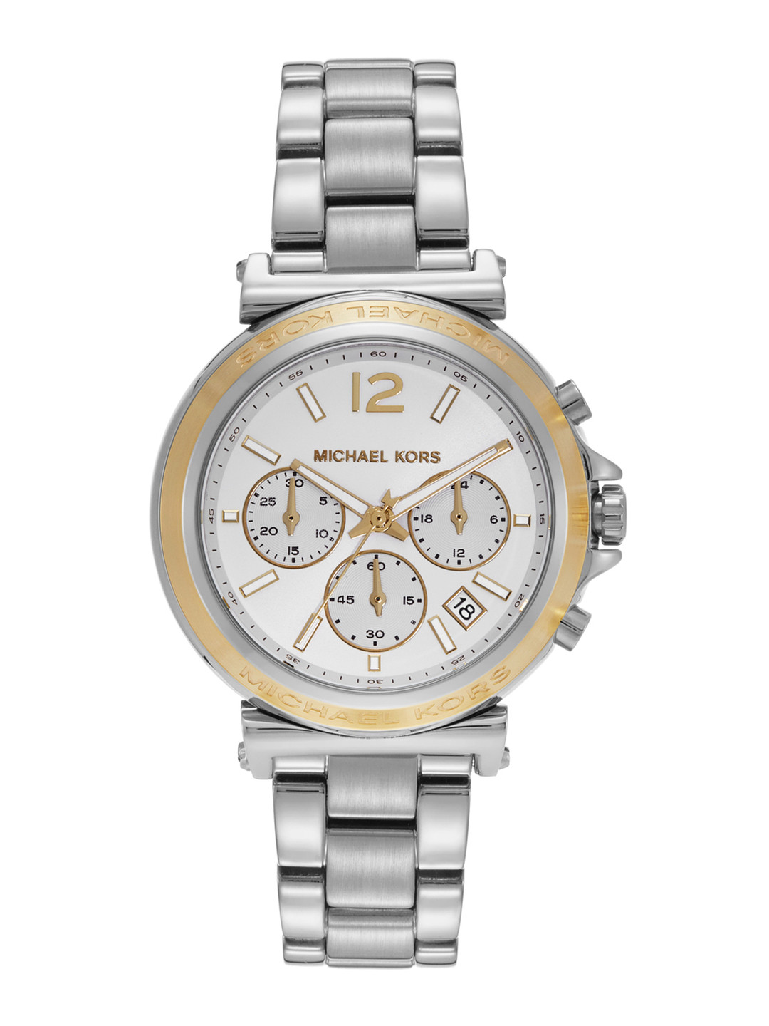 Michael Kors Women Dial & Stainless Steel Straps Analogue Multi Function Watch MK7495I