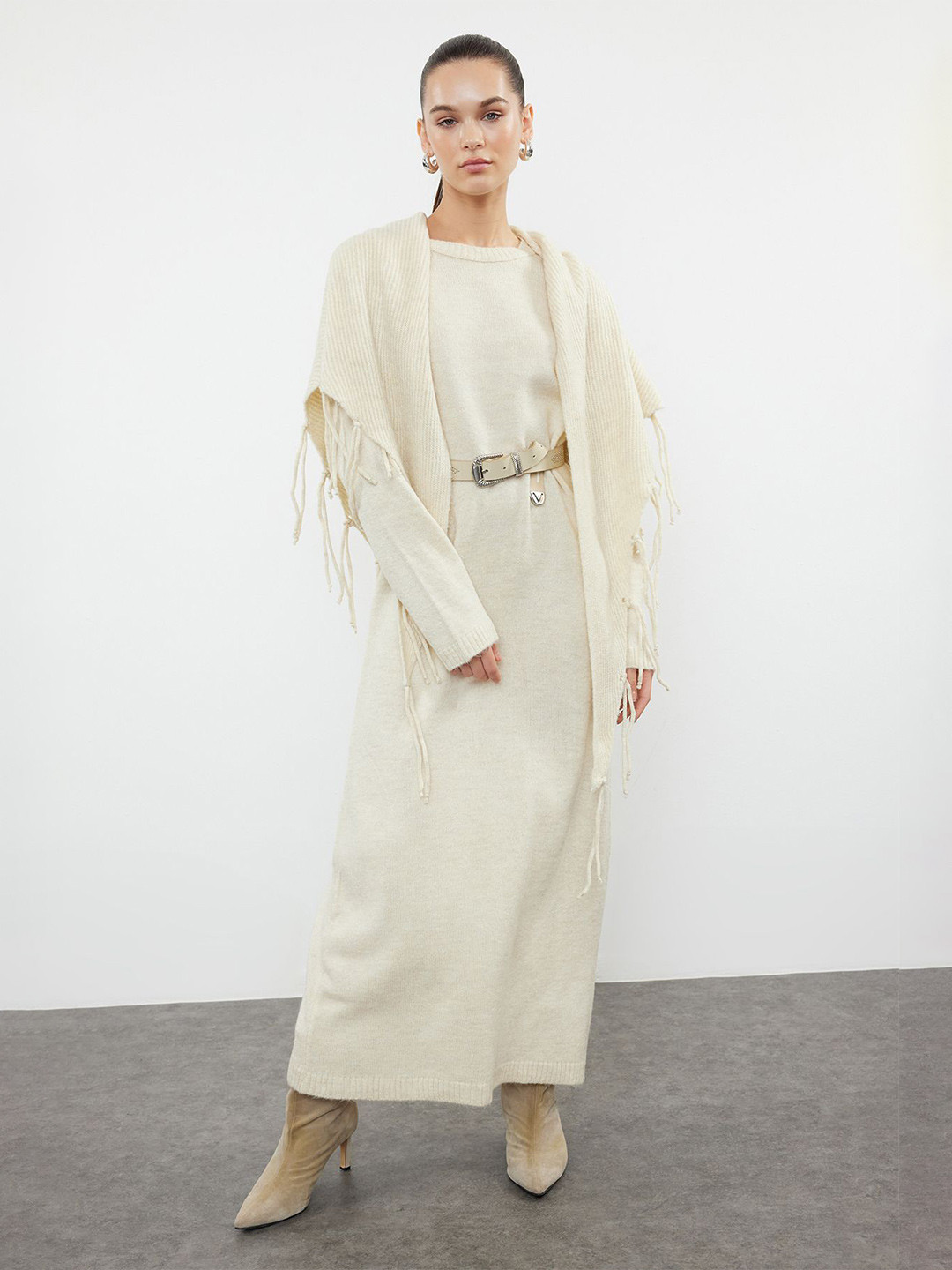 Trendyol Belted Maxi Dress