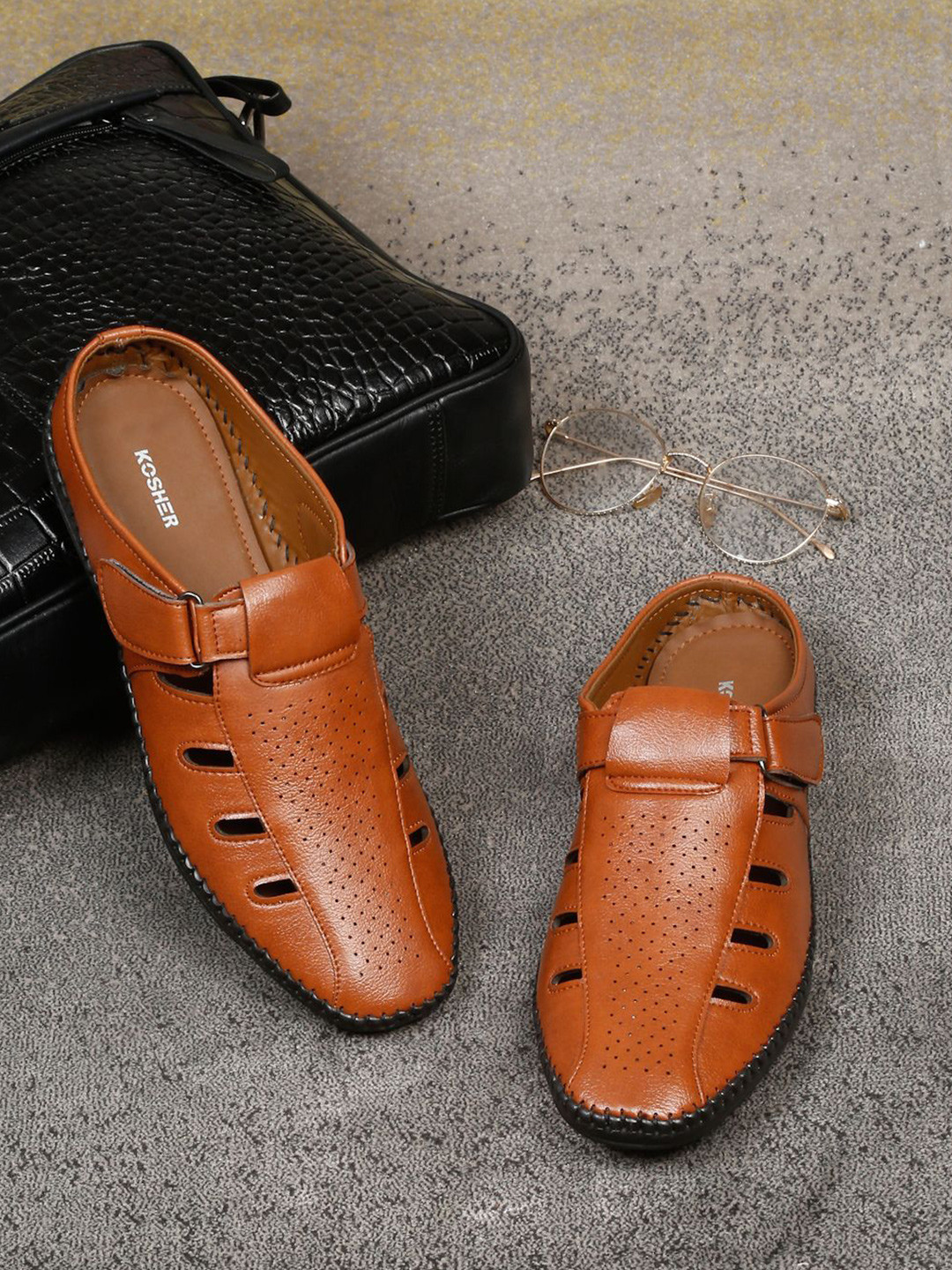 Kosher Men Shoe-Style Roman Sandals