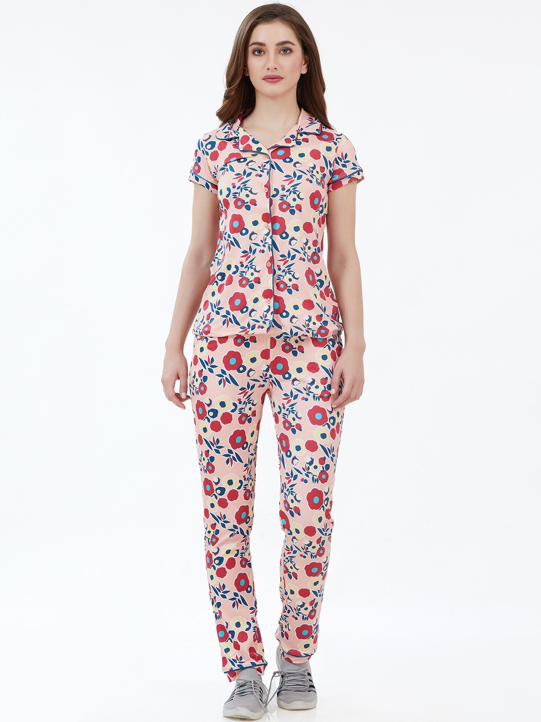 KOVIRA Women Printed Night suit