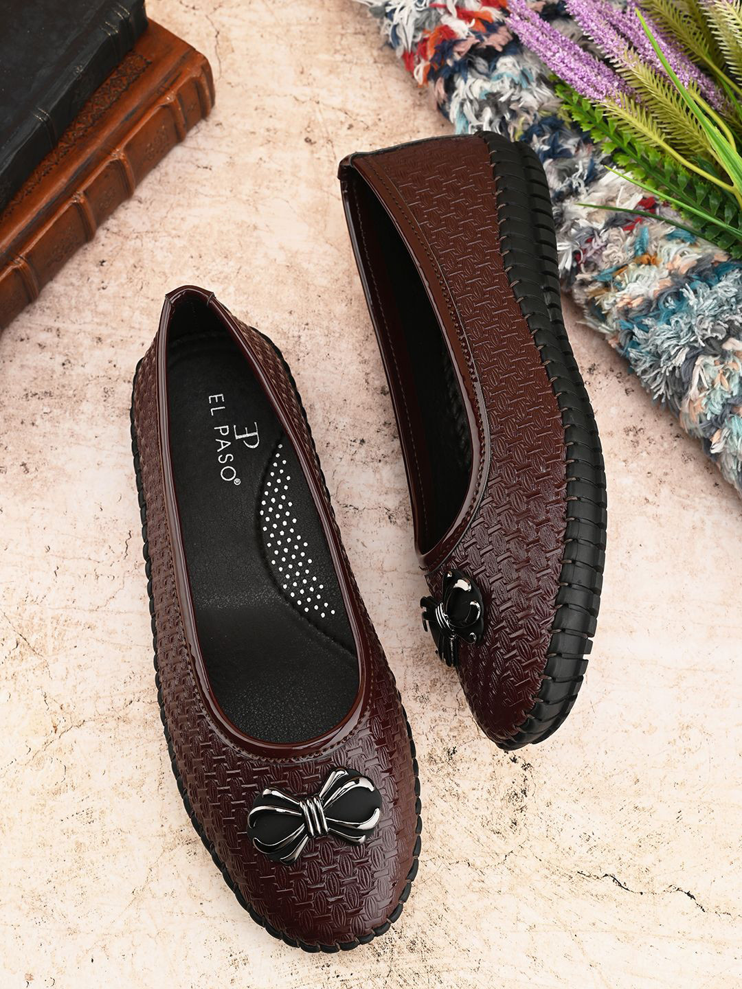 El Paso Women Ballerinas with Bows Flats