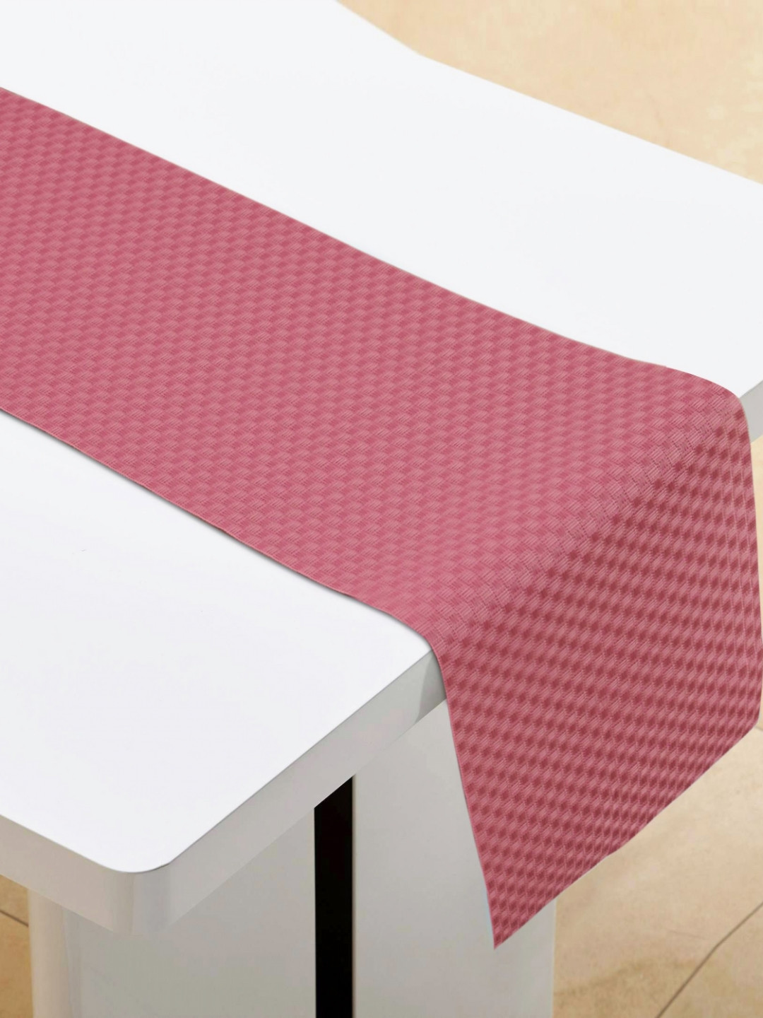 Home Centre Eden Pink Textured Table Runner