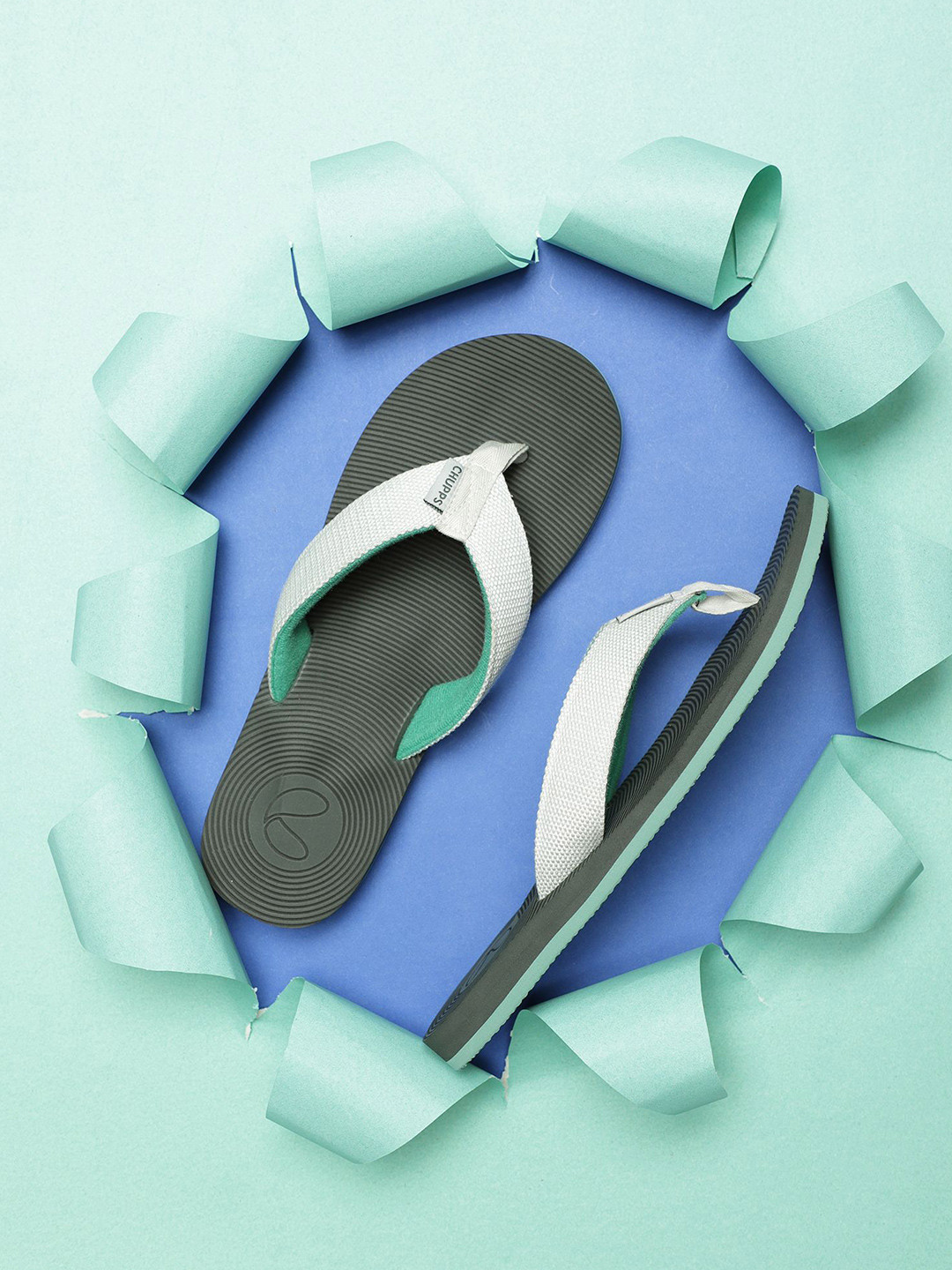 CHUPPS Mens Wyld Solid URO Foam Comfort Flip flop -Recycled Materials