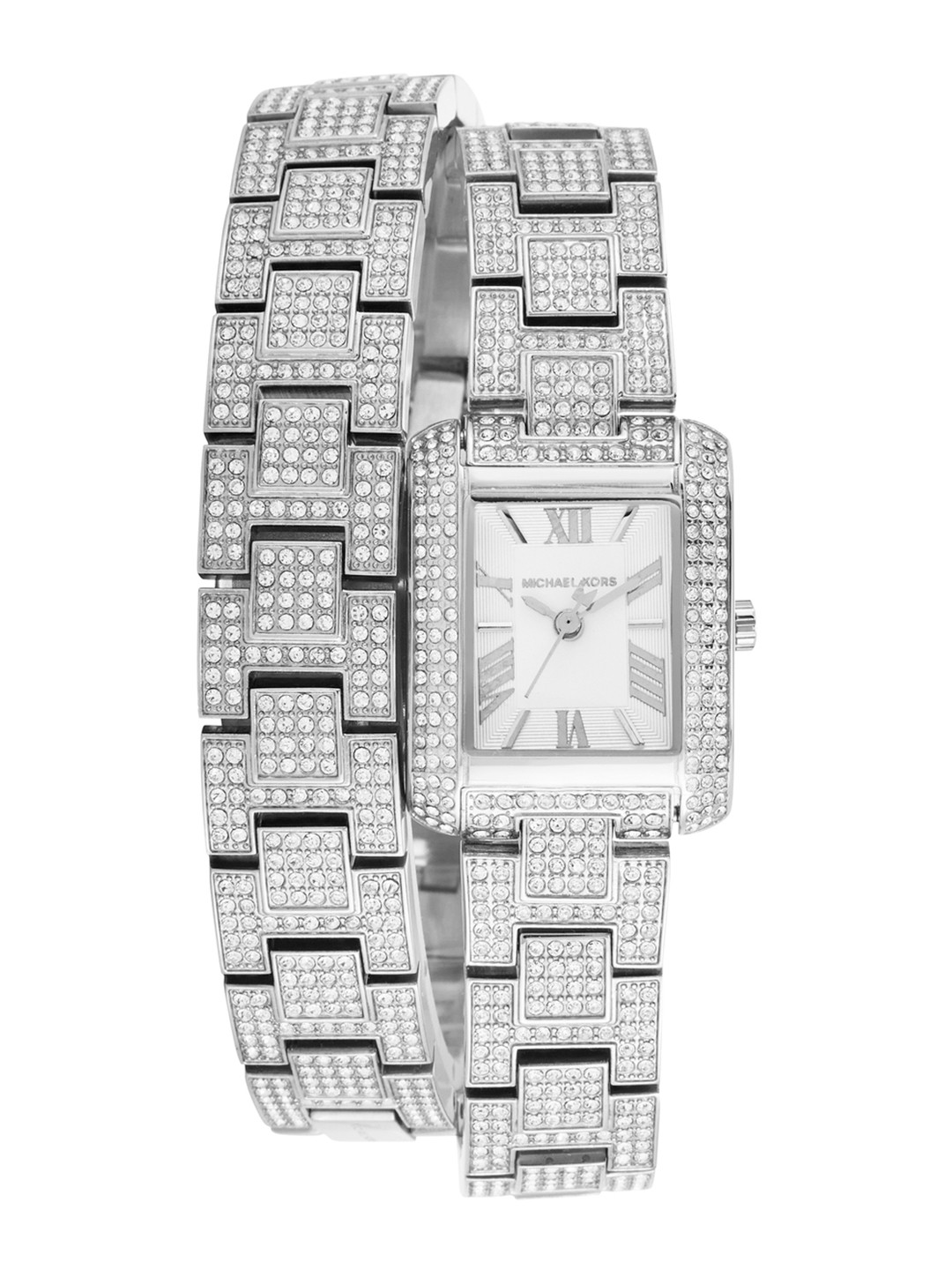 Michael Kors Women Emery Dial & Stainless Steel Straps Analogue Watch MK4836I