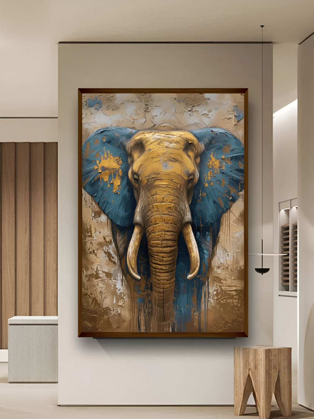 Artsense Beige Canvas Wall Living Room Rectangle Potrait Paintings Wall Art -20 x 30In