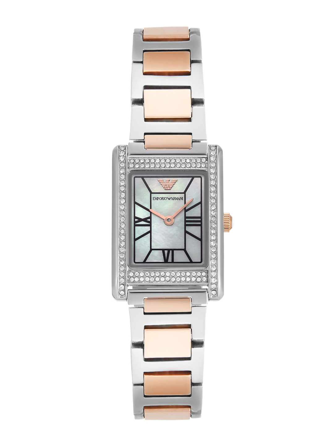 Emporio Armani Women Two-Tone Bracelet Style Straps Analogue Watch AR11626I-Multi