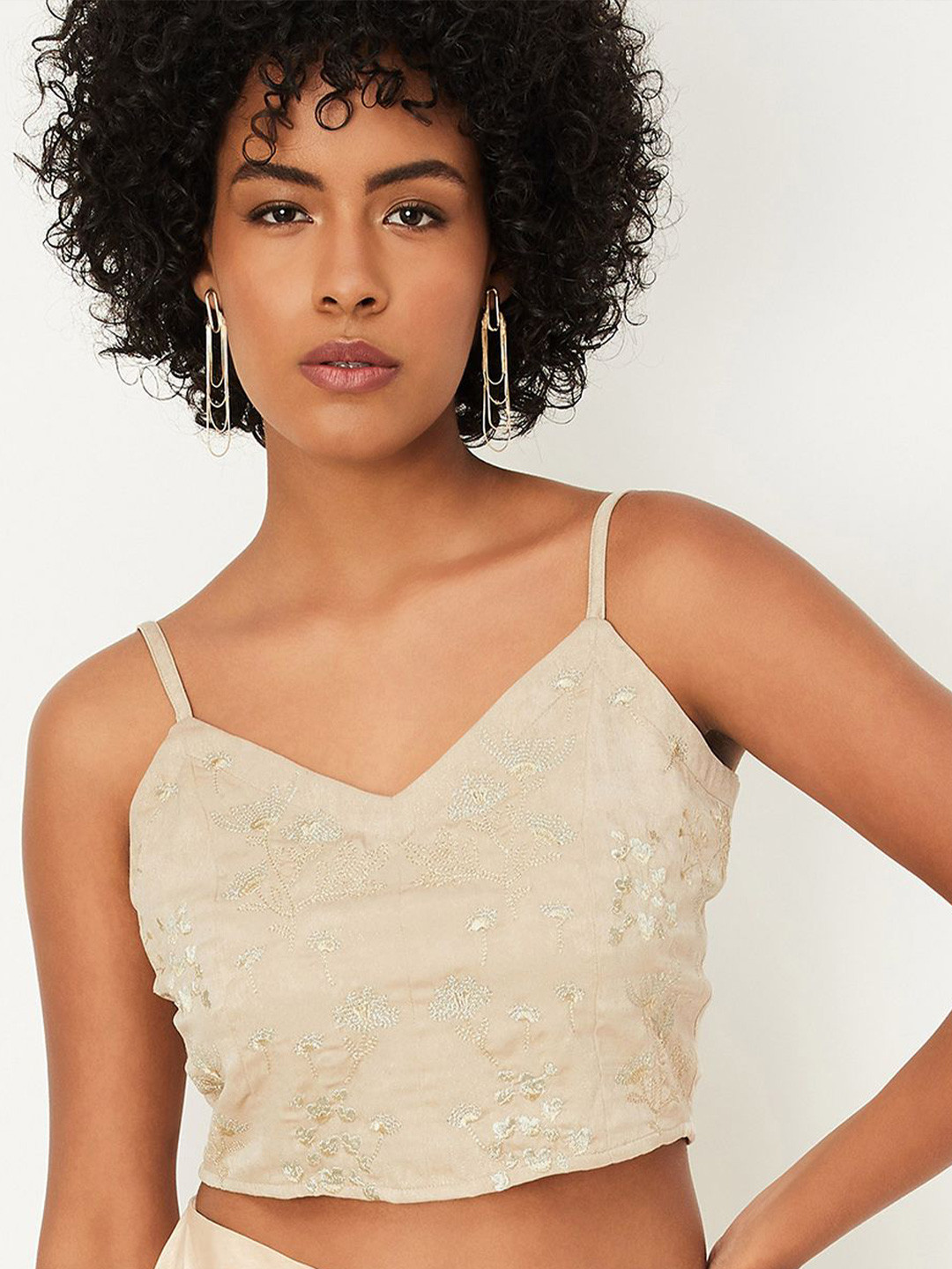 Kalki x Max Women Embroidered Crop Top