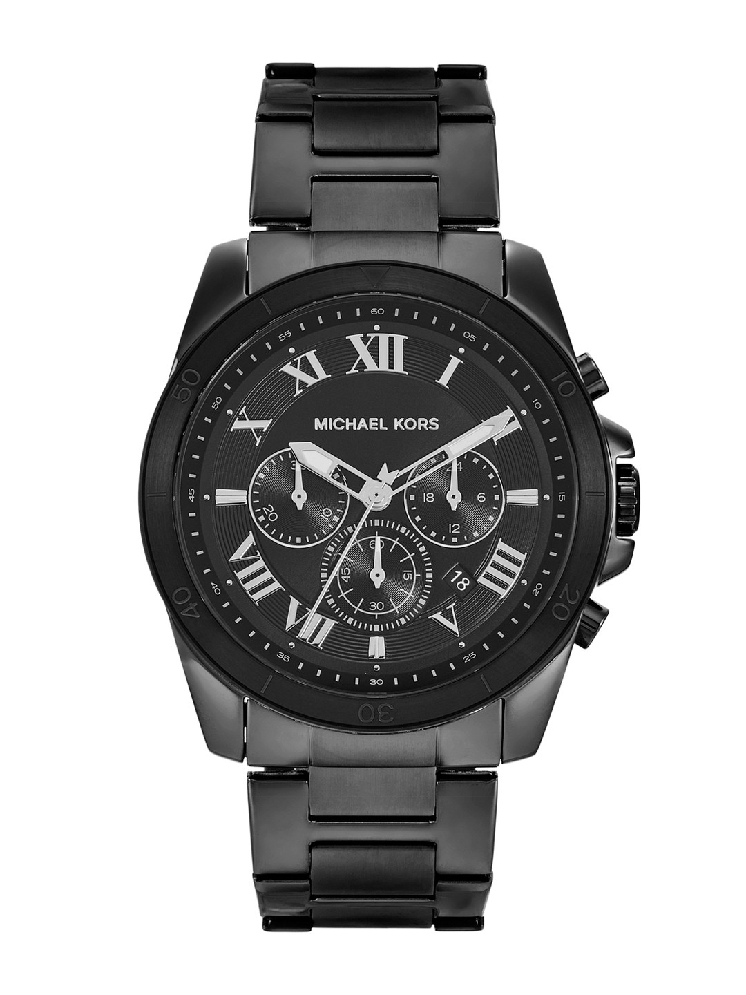 Michael Kors Men Alek Bracelet Style Chronograph Analogue Watch MK9185I-Black