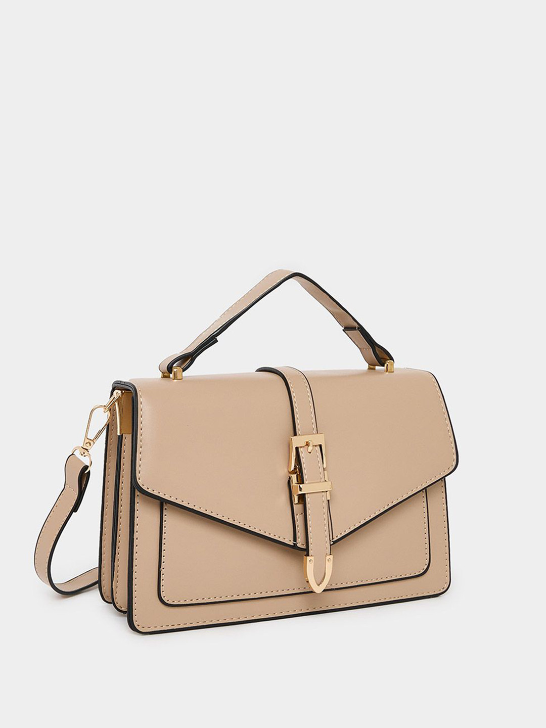 Women Belted Detail Handbag