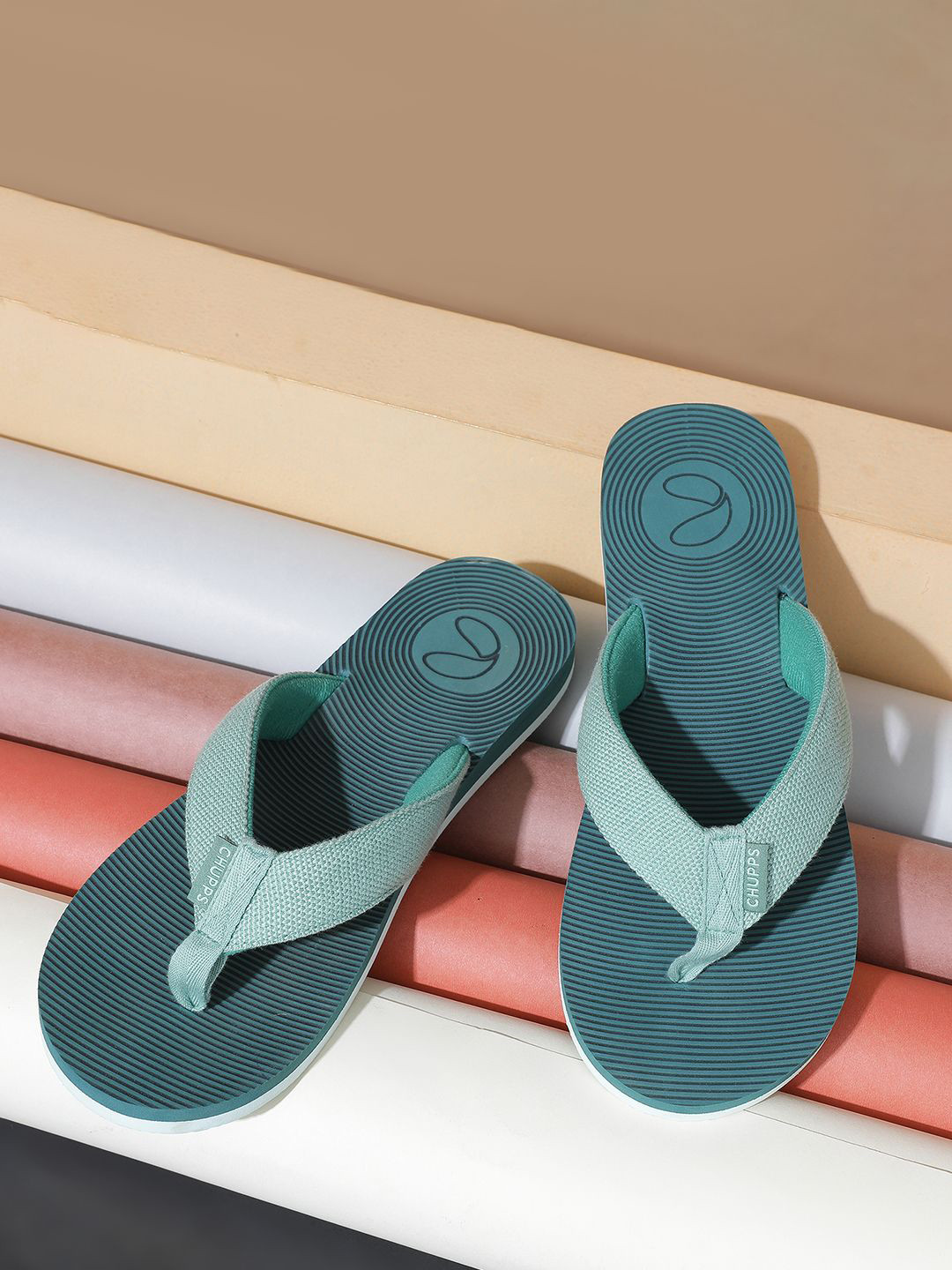 CHUPPS Men Wyld Solid URO Foam Comfort Flip flop -Recycled Materials