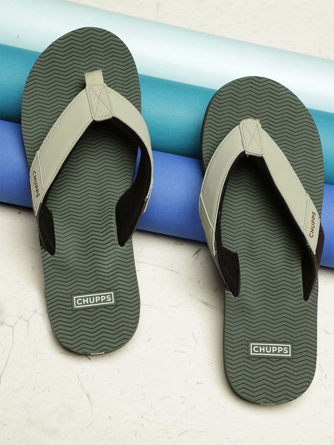 CHUPPS Mens Wyld Solid URO Foam Comfort Flip flop -Recycled Materials