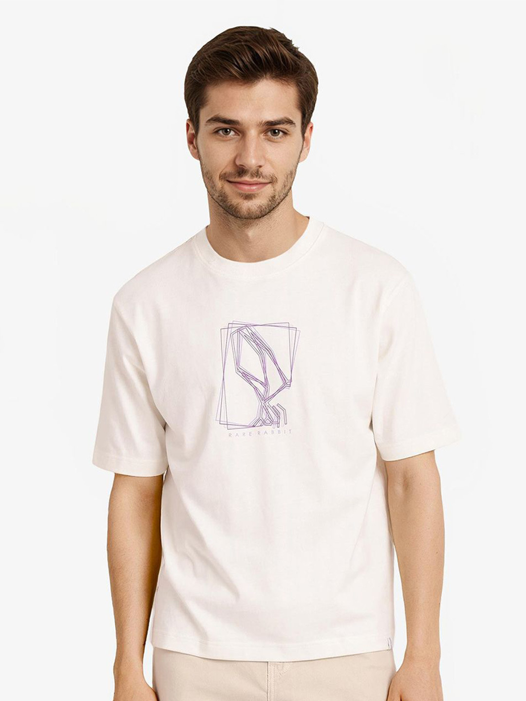 RARE RABBIT Men Printed T-shirt