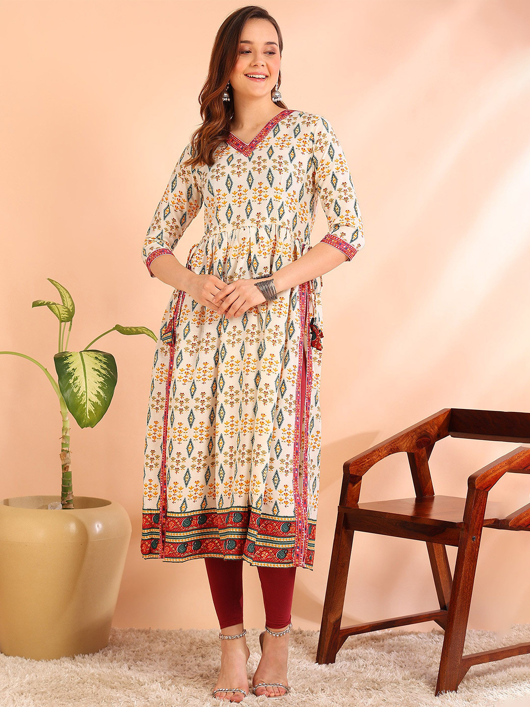 DSK STUDIO Nayra Cut Printed Kurta
