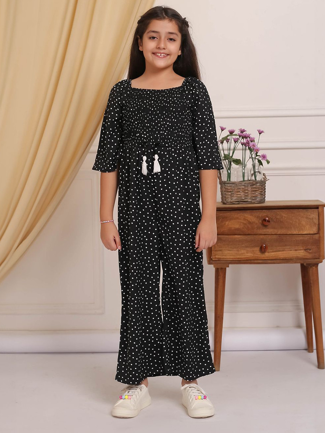 Budding Bees Girls Printed Basic Jumpsuit