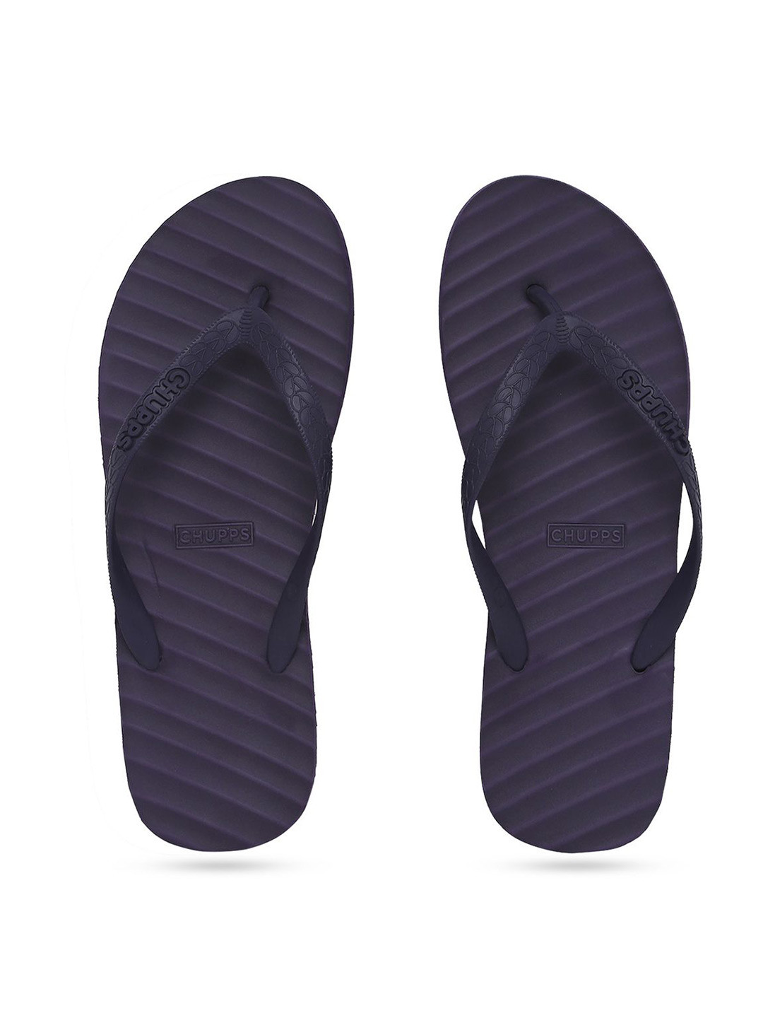 CHUPPS Unisex Banana Leaf Monocrome Lightweight Thong Flip-Flops