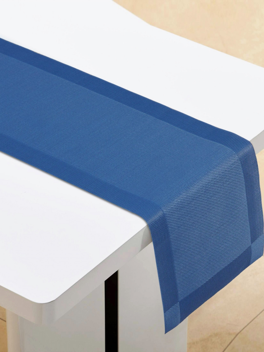 Home Centre Eden Blue Textured Table Runner