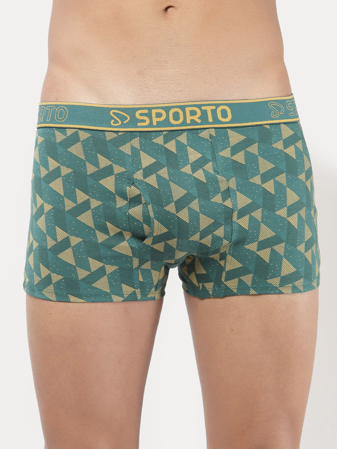 SPORTO Men's Printed Pure Cotton TrunksSP-TR-M1021-PB-XL-1P