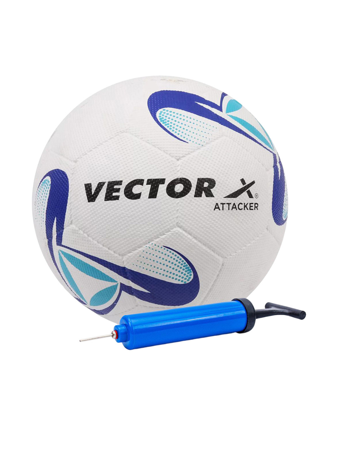 VECTOR X Adults Blue Textured Footballs