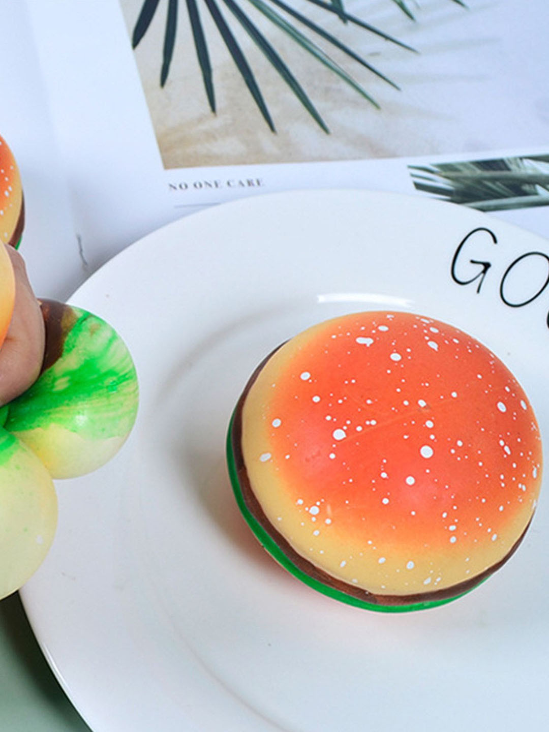 Babymoon Set Of 2 Artificial Soft Mini Burger Photoshoot Props