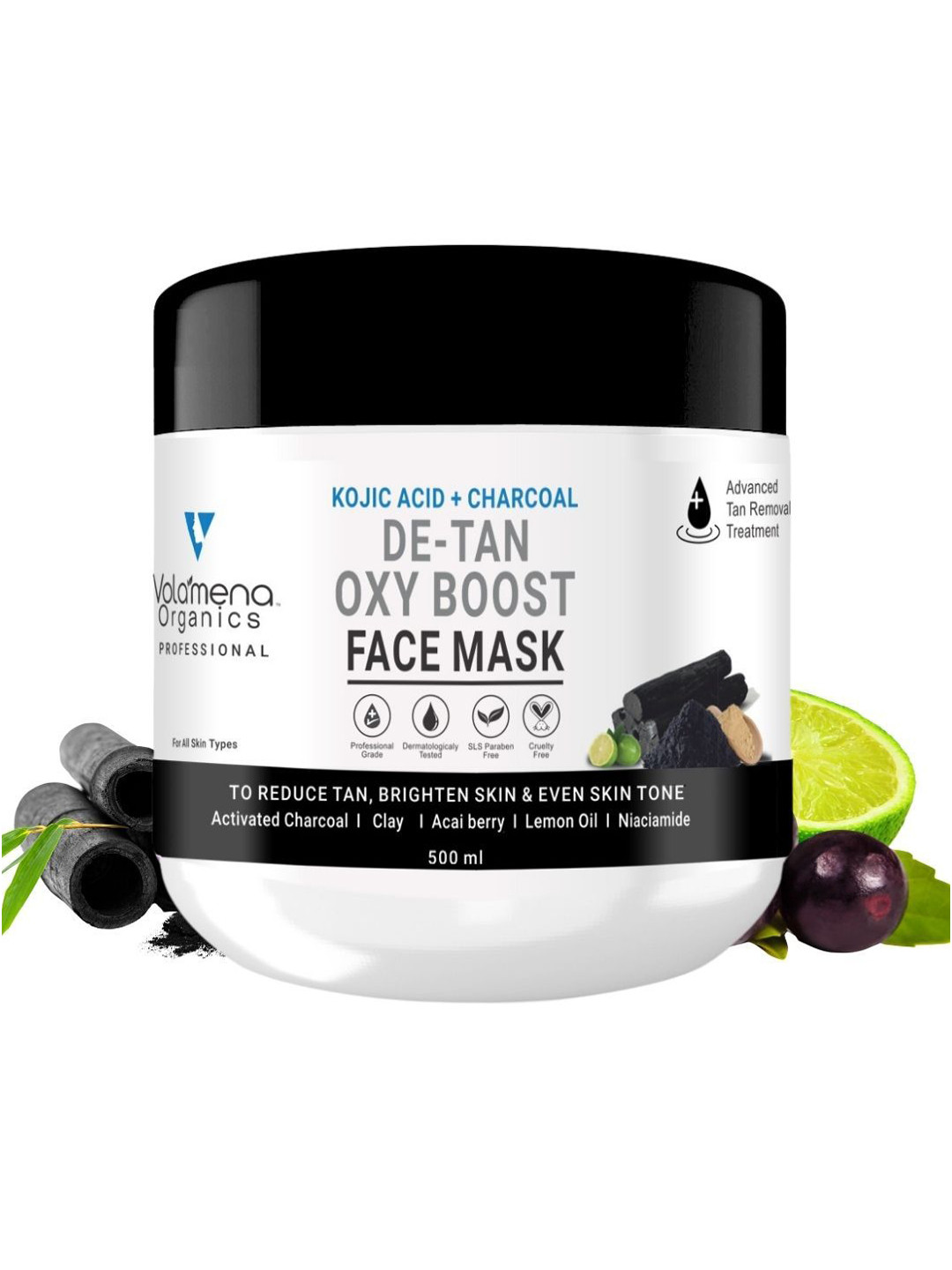 Volamena De-Tan Oxy Boost Face Mask For Tan Brightening Skin & Even Skin Tone- 500ml