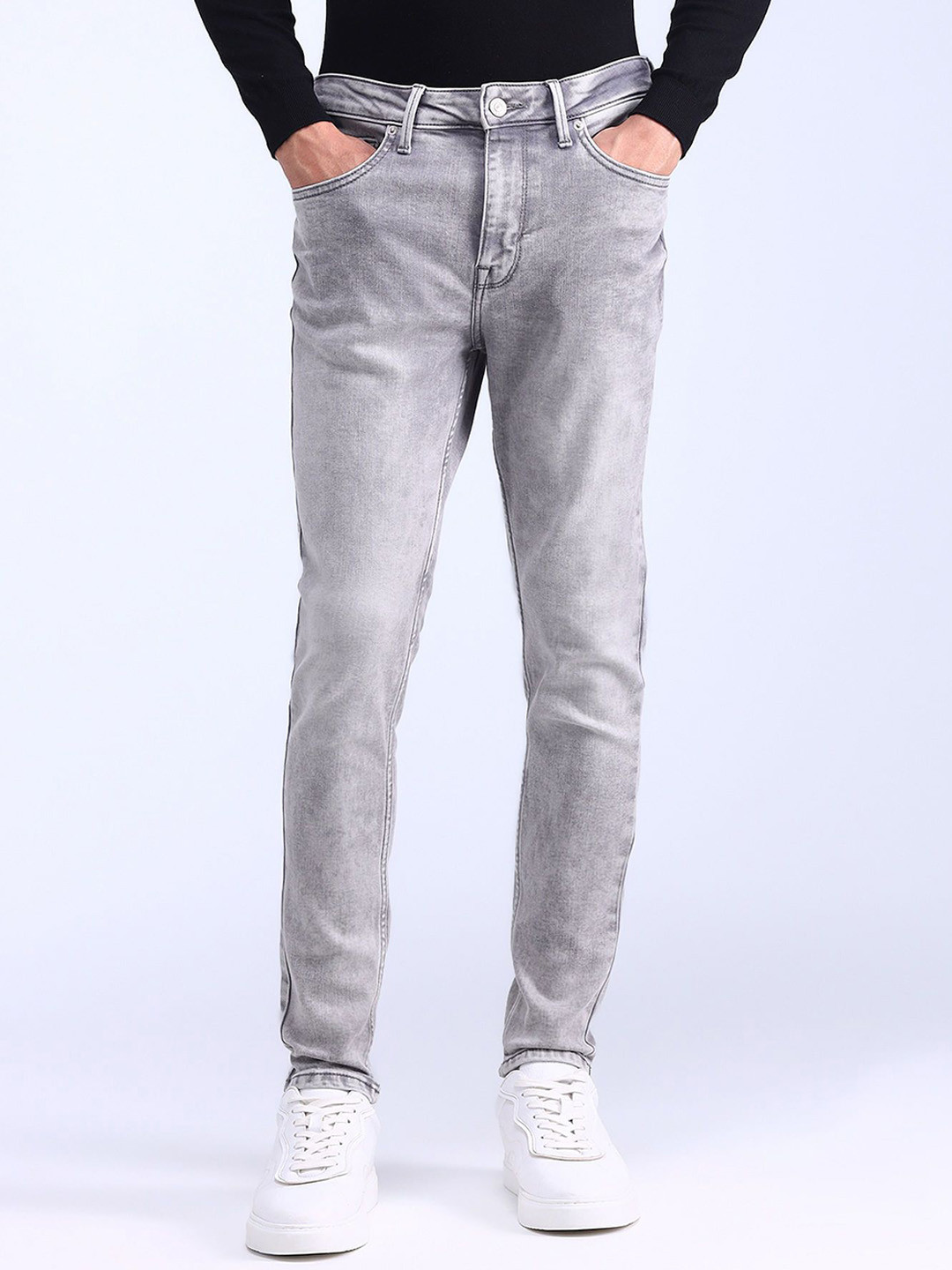 Flying Machine Men Justin Skinny Fit Light Fade Stretchable Jeans