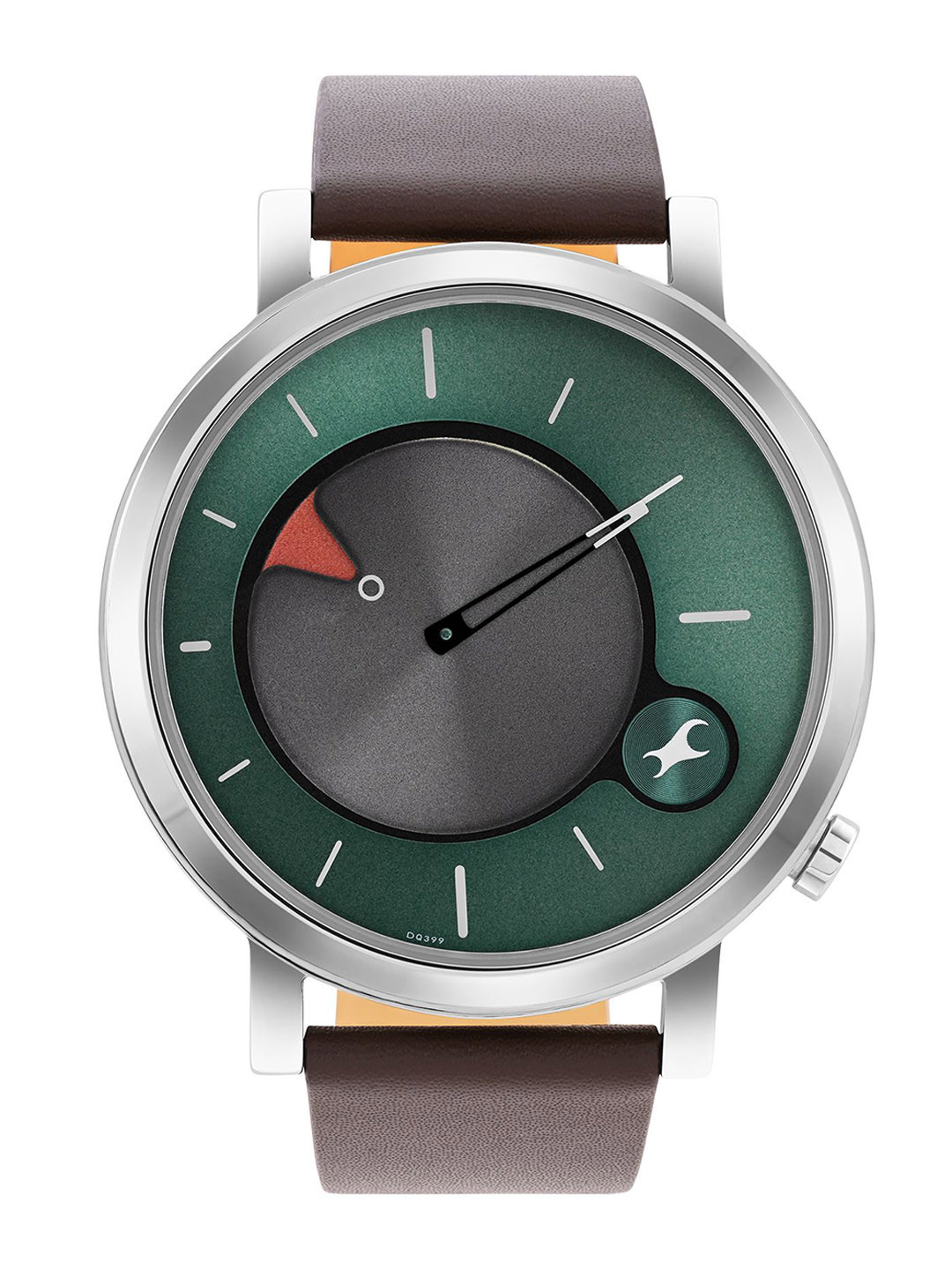Fastrack Women Brass Dial & Leather Wrap Around Straps Analogue Watch 3287SL06