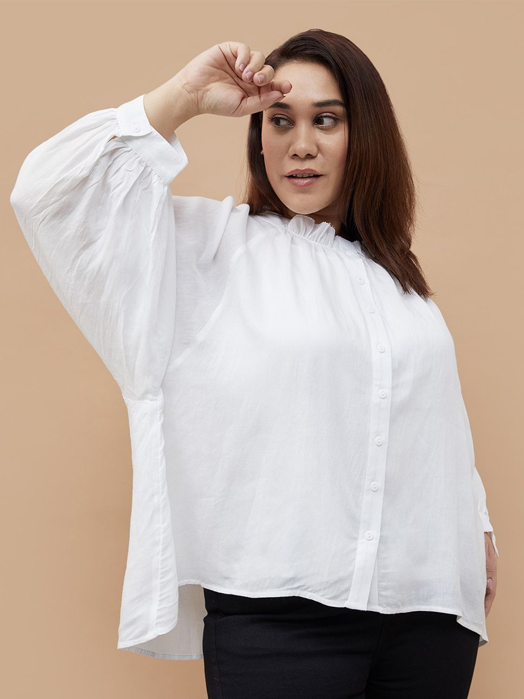 Women Plus Size Boxy Top