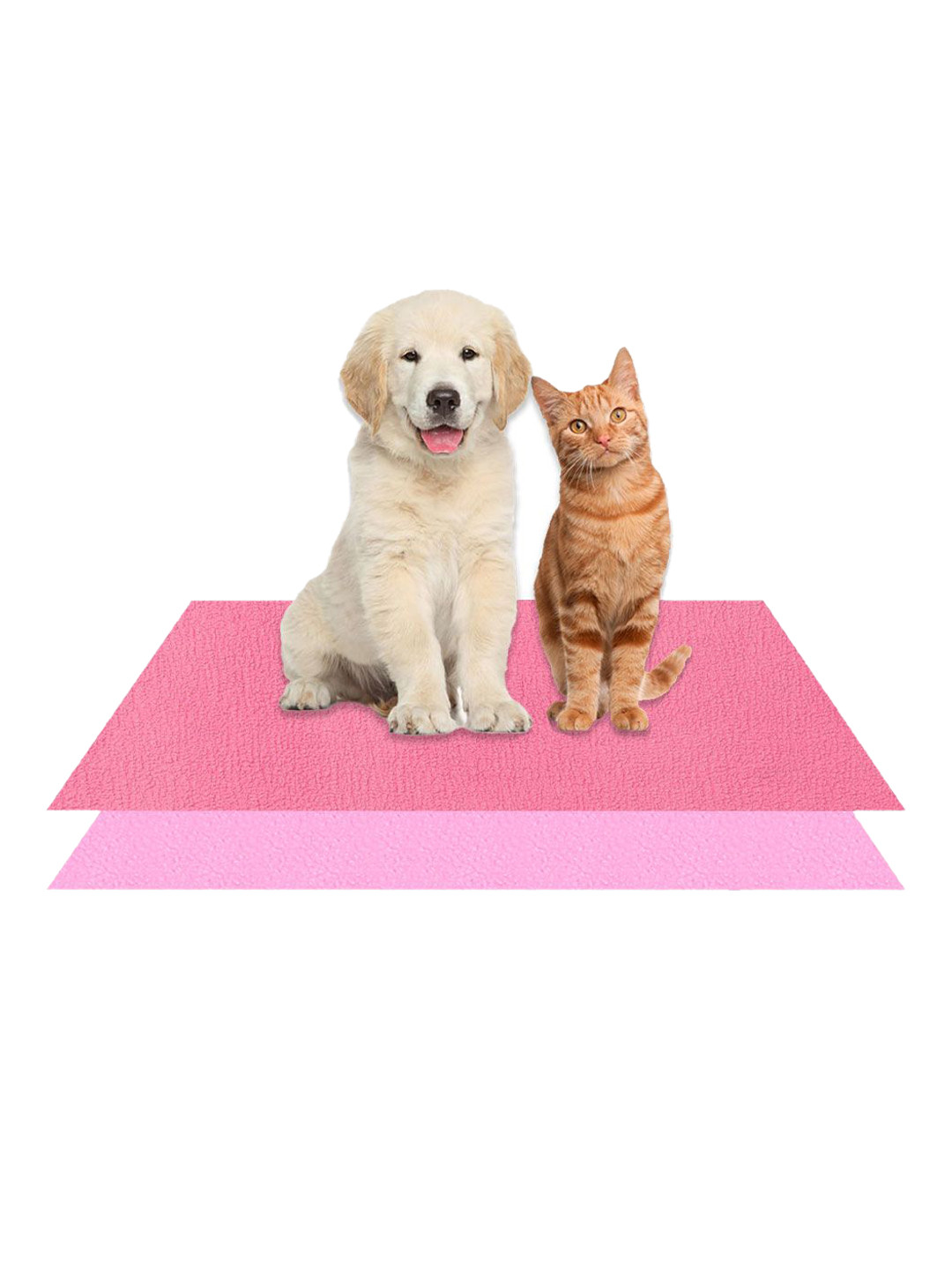 AMORITE Salmon Rose and Pink Waterproof Washable Pet mat For Dogs and Cats