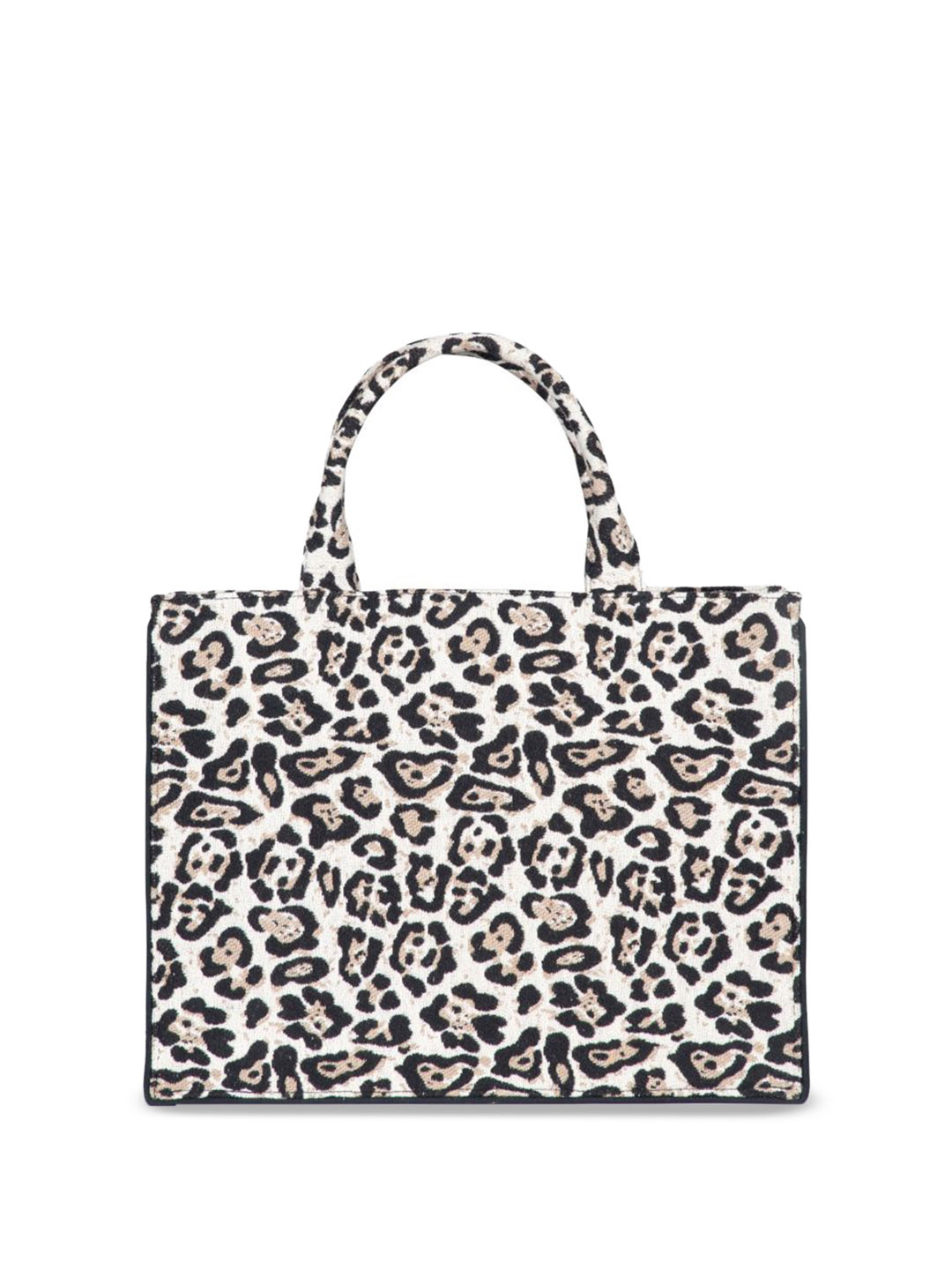 INDIVIDUAL DDESIGN Leopord Pattern Jacquard Weave Structured Handbag