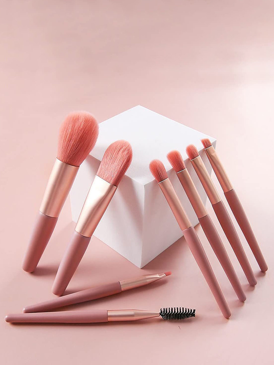 zemglam Set Of 23 Mini Makeup Brush & Nail Art Brush With Storage Bag