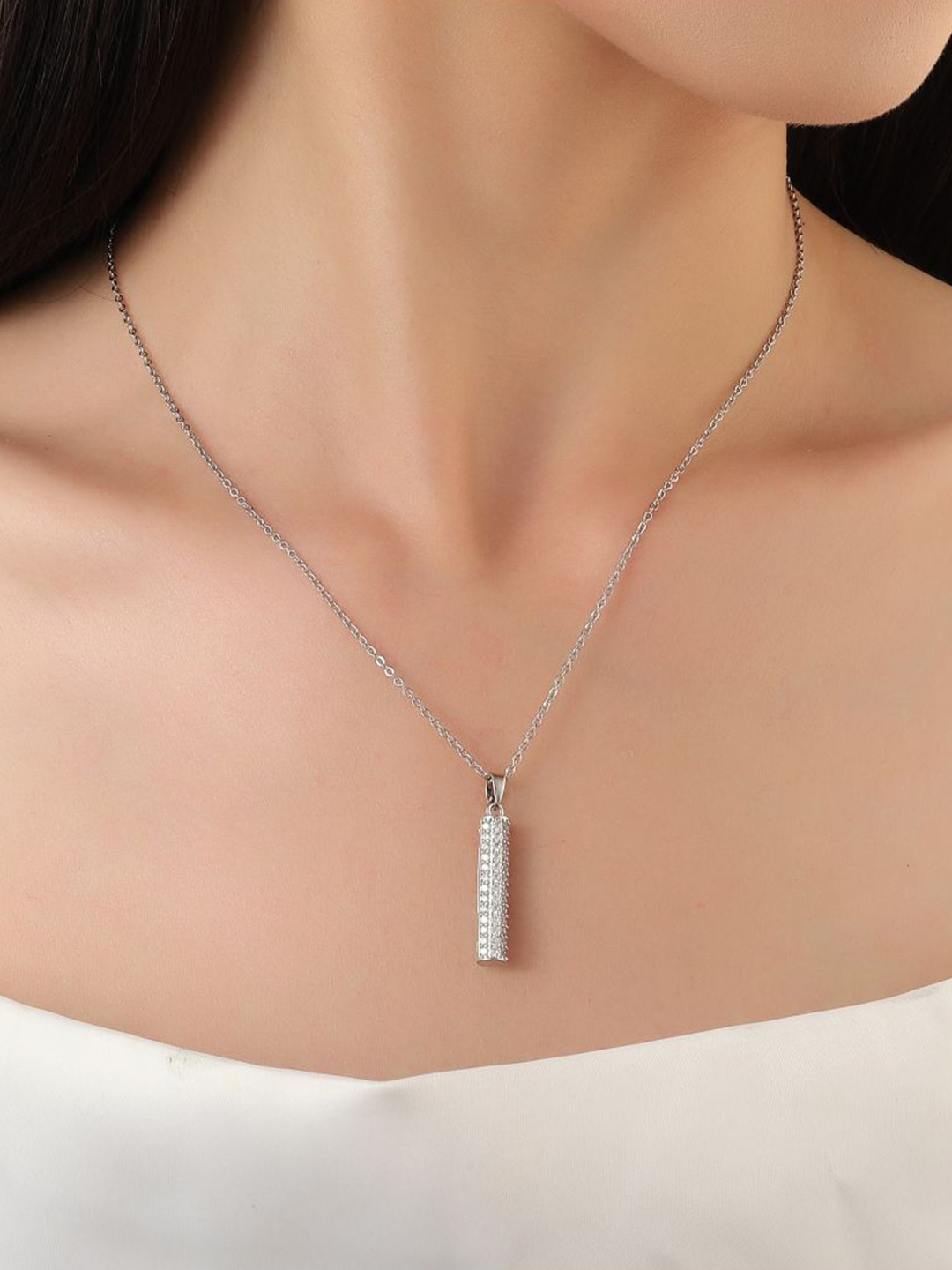 SALTY Isla Crystal Studded Necklace