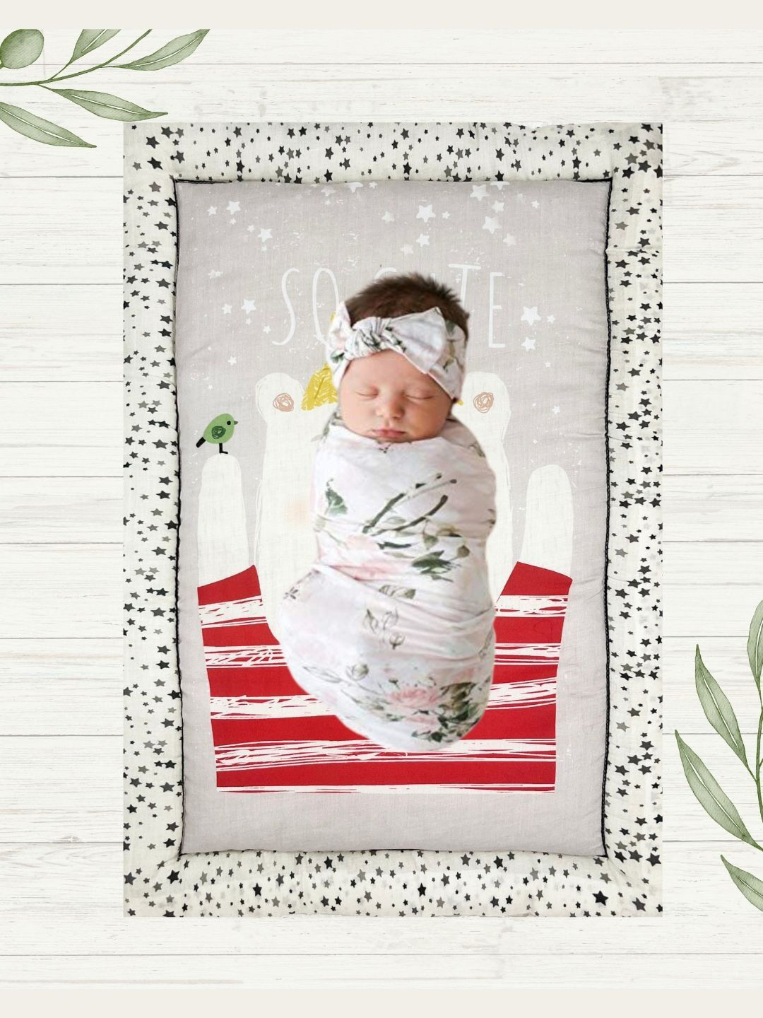 NEW COMERS Infants Printed Cotton Sleeping Mat