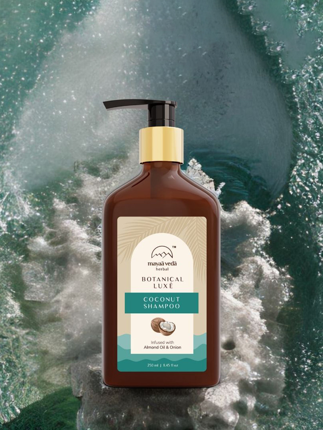 Mayaa Veda Herbal Botanical Lux Coconut Shampoo With Almond Oil & Onion-250ml